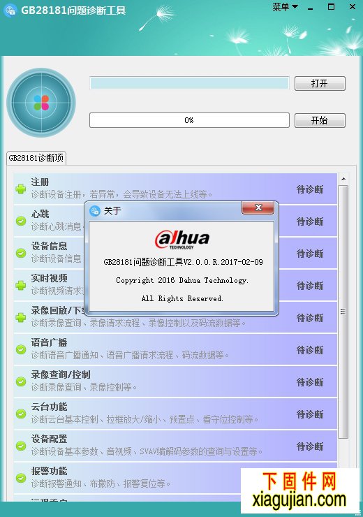 大华GB28181问题诊断工具V2.0.0